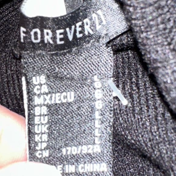 NWT Forever 21 Black Knit Turtleneck Sweater Dress. Retail $29.99 - Picture 4 of 8